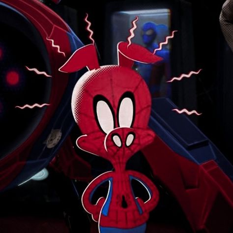 Pig Spiderman Spiderverse, Peter Porker Spider Ham Icon, Porky Spiderman, Spider Ham Drawing, Across The Spider Verse Characters, Peter Porker Spider Ham, Spider Widget, Spiderham Spiderverse, Spiderverse Widgets