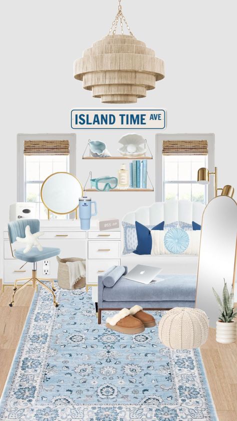 Blue coral room Room Shuffles, Coral Room, Costal Bedroom, Surf Room Decor, Coastal Room Decor, Ocean Room Decor, Beachy Room Decor, Summer Room Decor, Girl Apartment Decor