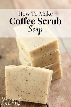 This coffee scrub soap recipe is so easy to make! and the soap itself is so invigorating, and makes my skin feel so soft! Homemade Coffee Scrub, Savon Diy, Diy Soap Recipe, Săpunuri Handmade, Coffee Soap, Soap Making Recipes, Farm Wife, Soap Recipe, Homemade Coffee