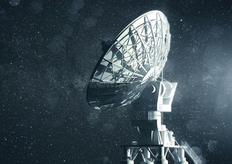 Radio Telescope, Posters Design, Remote Sensing, Movie Posters Design, Five Hundred, Telescopes, In Space, 3d Illustration, Brochure Template