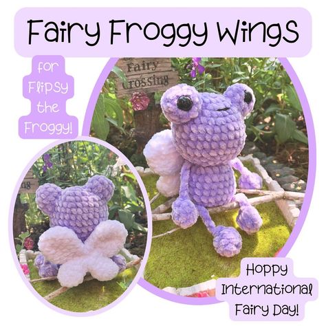 Hoppy international fairy day! Here’s a Flipsy mod so you can make a fairy froggy! ʚ🐸ɞ The full Flipsy the Froggy pattern is on my… | Instagram Make A Fairy, Crochet Fairy, Easy Crochet Animals, Crochet For Beginners Blanket, Quick Crochet Patterns, Crochet Frog, Crochet Animals Free Patterns, Crochet Shop, Crochet Design Pattern