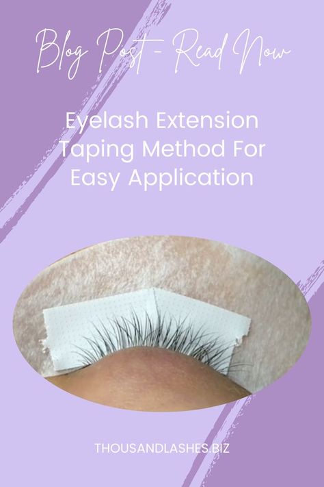 EYELASH EXTENSION TAPING METHOD FOR EASY APPLICATION Let's face it, the eyelash extension taping method can be the most difficult portion of any lash extension process! In this blog we will be discussing the PROs of using lash patches in order to isolate and work with the layers of your clients lashes. Lash Extension, For Lash, Eyelash Extension, Lash Extensions, Eyelash Extensions, Eyelashes, Sleep Eye Mask, Lashes