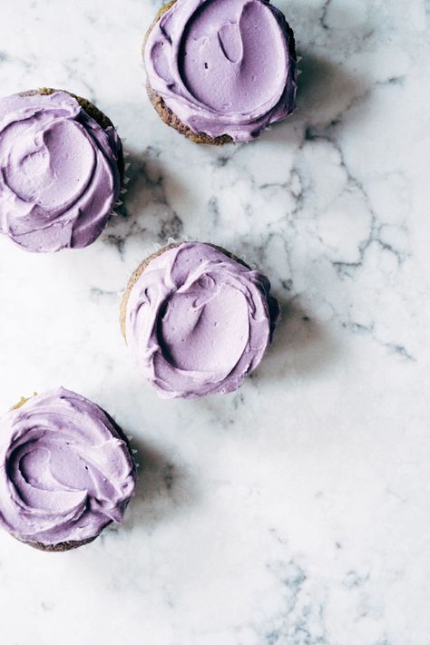 Ube Cupcake Recipe, Ube Cupcakes, Flavored Cupcakes, Almond Milk Cheese, Ube Recipes, Carb Counter, Yam Or Sweet Potato, Clean Baking, Keto Friendly Desserts