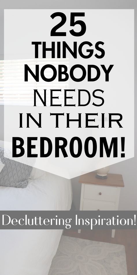 Decluttering Inspiration for your Bedroom! How To Have A Minimalist Bedroom, Decluttering Bedroom Ideas, Simple Clean Bedroom Ideas, Minimalist Declutter List, Bedroom Organization Ideas Declutter, Books In Bedroom, Declutter Minimalist, Bedroom Decluttering, Uncluttered Bedroom