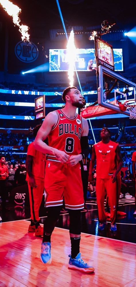 Zach Lavine Wallpaper, Chicago Bulls Wallpapers, Zack Lavine, Nba Aesthetic, Bulls Wallpaper, Best Nba Players, Zach Lavine, Art Dark, National Basketball Association