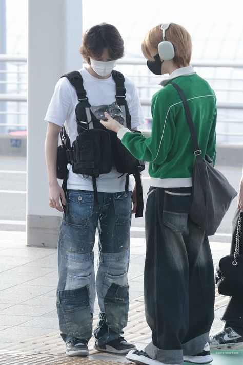 Soul Outfit P1harmony, Jongseob Fashion, Jongseob Outfit, P1harmony Soul, Celebrity Outfits, Airport Style, Kpop Guys, Kpop Fashion, Grunge Fashion