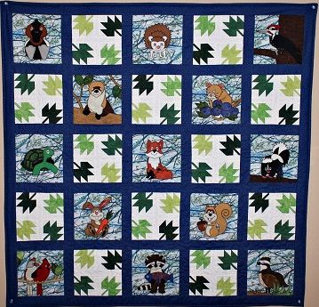 Woodland Baby Quilt, Motifs D'appliques, Woodland Quilt, Forest Quilt, Baby Quilt Patterns, Animal Quilts, Pdf Quilt Pattern, King Size Quilt, Boy Quilts