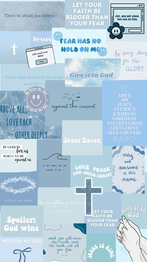 Collage Wallpaper, Jesus Wallpaper, Jesus, Collage, Blue