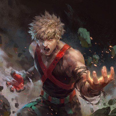 Mha Fanart Realistic, Realistic Bakugou, Explosion Illustration, Mha Fanart, Manga Fanart, Fanart Illustration, Bakugou Manga, Bakugo Katsuki, My Hero Academia Shouto