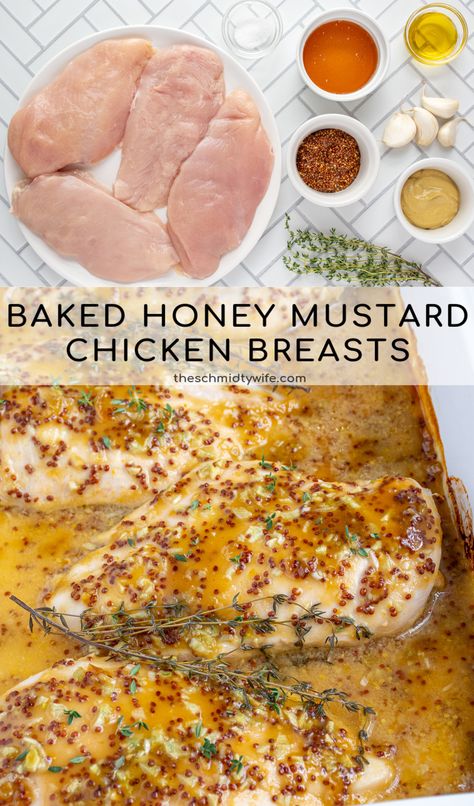 Baked Honey Dijon Chicken, Chicken Honey Mustard, Mustard Sauce For Chicken, Honey Mustard Chicken Marinade, Honey Chicken Breast, Mustard Marinade For Chicken, Honey Mustard Chicken Breast, Baked Honey Mustard Chicken, Mustard Chicken Breast