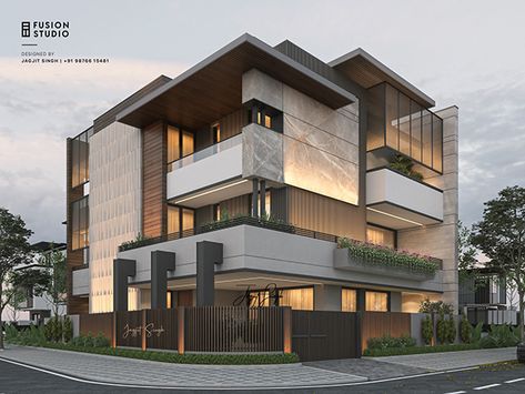 Residential Elevation Design, House Front Ideas, Modern House Front Elevation, House Front Elevation Design, House Projects Architecture, House Front Elevation, Front Elevation Design, Building Front Designs, Modern Bungalow Exterior