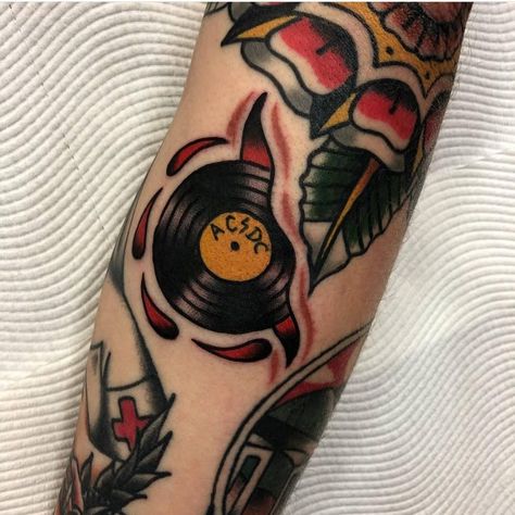 Traditional Tattoo Music, Traditional Tattoo Gap Fillers, Filler Tattoo Designs, Traditional Tattoo Filler, Filler Tattoo Ideas, Gap Filler Tattoo, Gotik Tattoo, Tattoo Sleeve Filler, Filler Tattoo