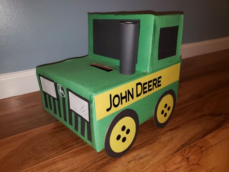 Tractor Valentine Box Ideas, Valentine Box Ideas, Kids Valentine Boxes, Valentines Treats, Valentine Card Box, Vday Cards, Valentine Boxes, Valentine Mailbox, Gifts 2023