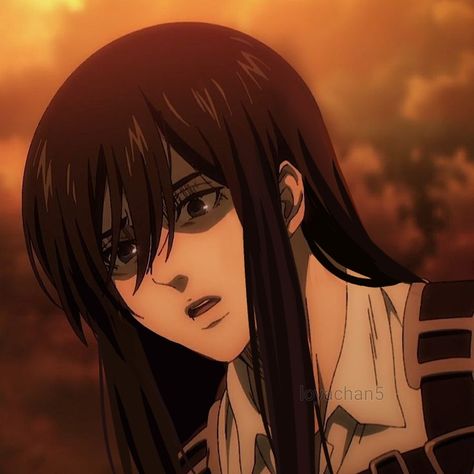 Mikasa Ackerman with long hair Mikasa Ackerman, Anime Character, Attack On Titan, Long Hair, Hair, Anime, Black