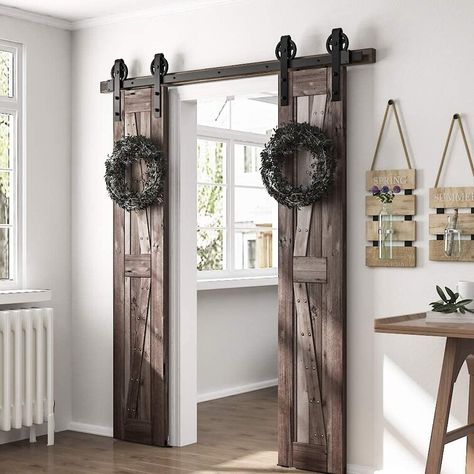 Barn door for bathroom