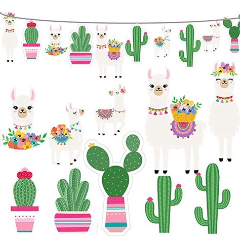 Cactus Banner, Babby Shower, Llama Birthday, Cactus Party, Banner Garland, Cactus Decor, Hawaiian Luau, Balloon Decorations Party, Themed Birthday Party