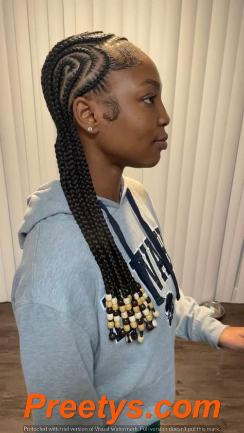 Trend Alert: Alicia Keys Braids Hairstyles 2024
Preetys.com Stitch Braids With Beads, 4 Stitch Braids, Alicia Keys Braids, 2000s Theme, Twisted Braid, Hairstyles 2024, Braid Hairstyle, Stitch Braids, Braids With Beads