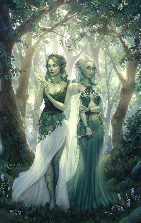 ArtStation - Dryads Commission Arte Fantasy, 판타지 아트, Fantasy Inspiration, 영감을 주는 캐릭터, Dnd Characters, Fantasy Artwork, Character Portraits, Creature Art, Fantasy World