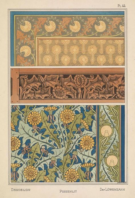 Plants and Their Application to Ornament (1896) – The Public Domain Review Eugene Grasset, Illustration Botanique Vintage, Motifs Art Nouveau, Illustration Art Nouveau, Design Art Nouveau, Art Nouveau Illustration, Art Nouveau Pattern, Illustration Botanique, Botanical Illustration Vintage