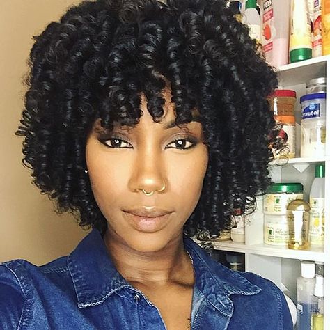 CURLSPIRATION!➰✨@naturally_candace #naturalhair #curlspiration #naturalcurls #hairspiration #curlkalon Short Black Natural Hair, Spiral Curls For Black Women, Curls Hair Styles, Curls For Black Women, Styles On Natural Hair, Set Curls, Short Permed Hair, Perm Rod Set, Curls For The Girls