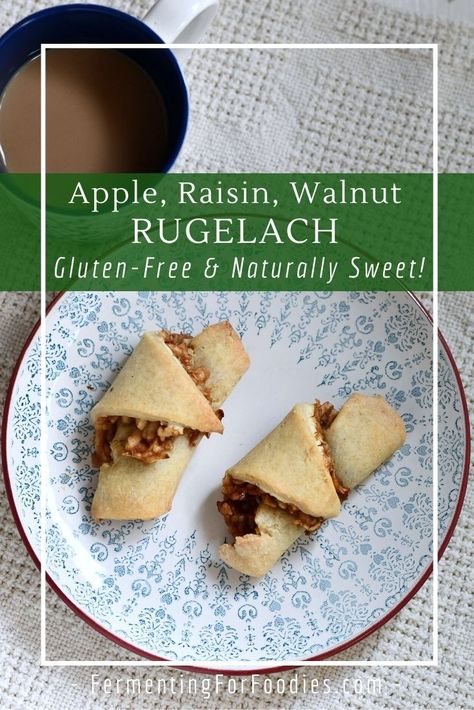 Gluten Free Rugelach Recipe, Gluten Free Rugelach, Vegan Rugelach, Gluten Free Unleavened Bread Recipe, Gluten Free Apple Danish, Cinnamon Pecan Rugelach, Rugelach Recipe, Sugar Free Snacks, Winter Baking