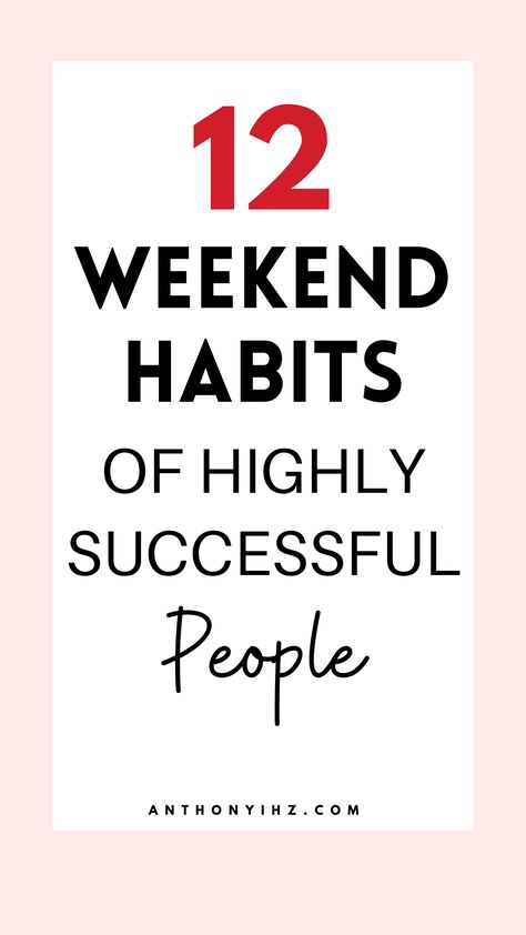 Weekend Habits of successful people are things rich people do on weekends that keep them successful. If you're looking for productive things successful people do on weekend, or fun things high successful people do on weekends, this post will guide you on weekend activities of successful that you need to copy. Here are 12 weekend habits of highly successful, rich and wealthy people. Personal finance tips on rich people's habits Things To Do On Weekends, Rich And Wealthy, Personal Finance Tips, Generational Wealth, Wealthy People, Habits Of Successful People, Weekend Activities, Getting Up Early, Weekend Plans