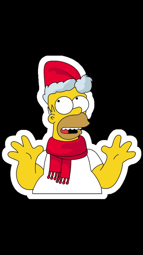 Homer Simpson Christmas, Christmas Simpsons, Simpson Christmas, Christmas Drawings Easy, Simpsons Christmas, Disney Canvas Paintings, Disney Characters Christmas, Easy Christmas Drawings, Christmas Cartoon Characters