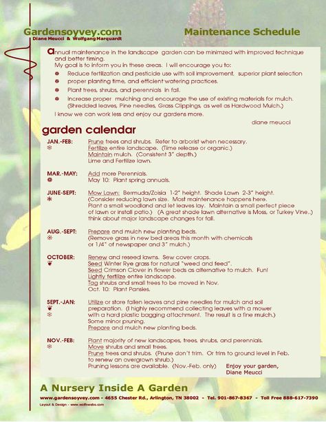 Monthly garden chores Yard Work Schedule, Garden Maintenance Schedule, Lawn Maintenance Schedule, Lawn Care Schedule, Grow Garden, Lawn Care Business, Annual Garden, Yard Maintenance, Lawn Mowing