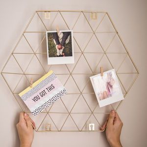 Hexagon Photo, Filing Storage, Personalised Coasters, Hexagon Grid, Minimalist Bohemian, Bohemian Christmas, Living Room Dining Room Combo, Diy Accent Wall, Dining Room Combo