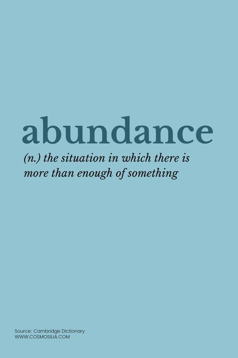 Meaning Of Abundance Abundance Definition, Spiritual Terms, Abundance Meaning, Dictionary Meaning, Kemetic Spirituality, Vision Board Examples, Spiritual Knowledge, Tshirt Business, More Than Enough