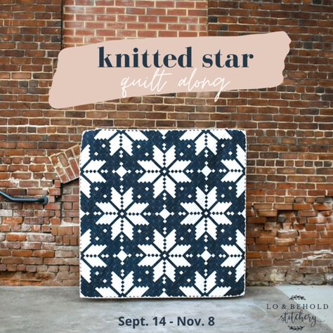 Knitted Star Quilt, Scandinavian Quilts, Modern Christmas Quilt, Knitted Star, Christmas Quilt Blocks, Basic Quilt, Christmas Quilt Patterns, Holiday Quilts, Star Quilt Patterns