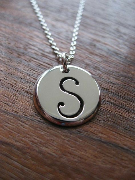 Precious Metal Clay Jewelry, S Initial, Initial S, Stylish Alphabets, S Love Images, S Necklace, My Best Friend's Birthday, Fancy Jewellery Designs, Metal Clay Jewelry