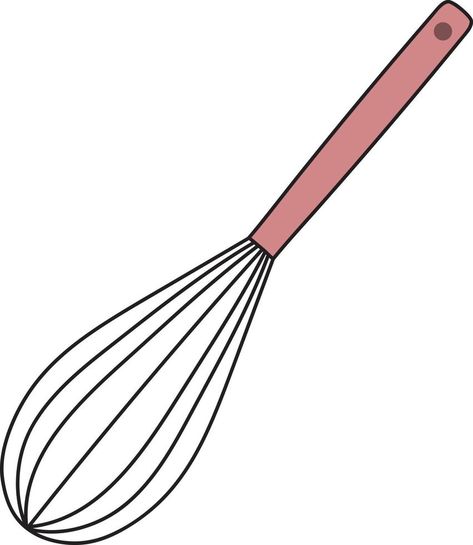 Illustration of a kitchen item whisk. Whisk Drawing, Kitchen Item, Kitchen Items, A Kitchen, Vector Icons, Card Ideas, Cool Art, Presentation, Clip Art