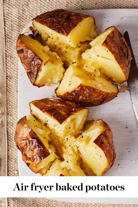 If you like your baked potatoes extra crisp, an air fryer is the way to go – it saves energy and money compared to a traditional oven AND cuts the jacket potato baking time in half while you’re at it. Add your favourite toppings to the potatoes once they’re cooked, or explore more options such as a Turkish beef mince jacket potato or salmon and sour cream option. English Jacket Baked Potatoes, Muscle Meals, Jack Potato, Minced Beef Recipes, Air Fryer Baked Potato, Making Baked Potatoes, Spiced Beef, Jacket Potato, Mince Recipes