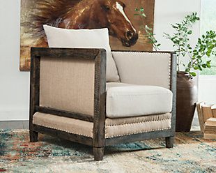 Copeland Accent Chair, , rollover Dark Wood Frame, Hip To Be Square, Fabric Accent Chair, Ashley Furniture Homestore, Modern Accent Chair, Exposed Wood, Furniture Hacks, Furniture Outlet Stores, Ashley Furniture