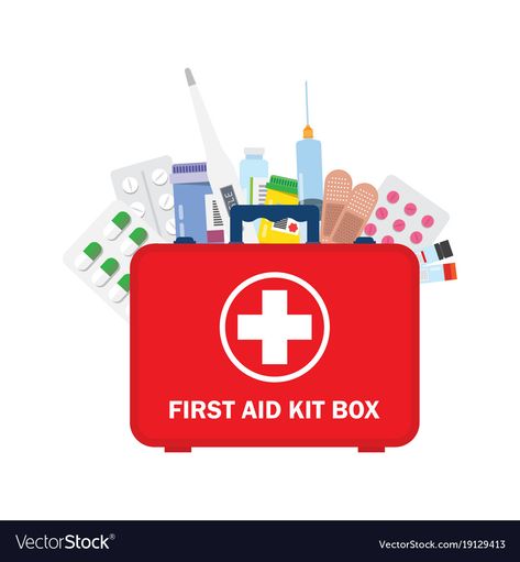 First Aid Poster, First Aid Kit Checklist, First Aid Kit Box, Emergency First Aid Kit, Medical Posters, Aids Day, Infographic Poster, World Aids Day, Medical Symbols