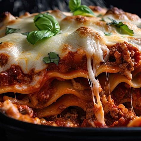 Our Creamette Lasagna Recipe - Blend of Bites Creamette Lasagna Recipe, Lasagna With Ricotta Cheese, Lasagna With Ricotta, Lasagne Sheets, 2000 Calories, 2000 Calorie Diet, Nutrition Labels, Lasagna Recipe, Meat Sauce