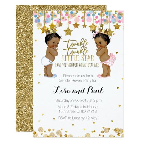 Girl or Boy Gender Reveal invitation Gender#Reveal#invitation#Shop Prince And Princess Gender Reveal, Princess Gender Reveal, Pink And Blue Gender Reveal, Glitter Gender Reveal, Bee Gender Reveal, 50th Birthday Party Invitations, Boy Gender Reveal, Gender Reveal Party Invitations, Princess Invitations