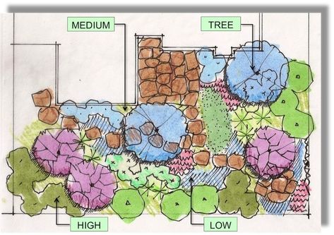 California Native Garden, Garden Picture, Drought Tolerant Garden, Picture Composition, Drought Tolerant Landscape, California Native Plants, Native Plant Gardening, Landscape Design Plans, Fine Gardening