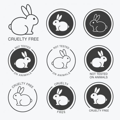 Cómo saber si un producto está testado en animales Logo Rabbit, Black And White Rabbit, Sticker Logo, Logo Animal, Bunny Logo, Animal Symbolism, Animal Icon, Badge Design, Free Icon