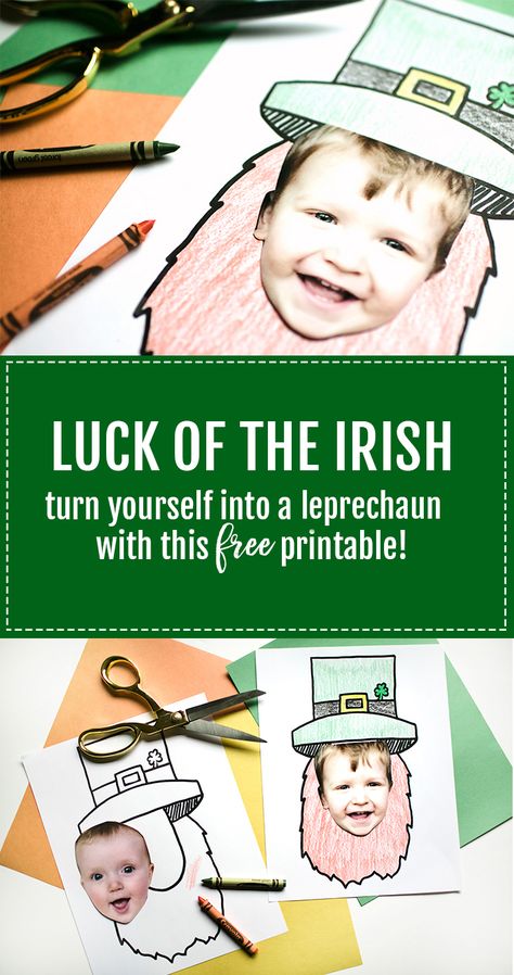 So cute! Turn yourself into a leprechaun with this free St Patricks Day printable! Free St Patricks Day Printable, Leprechaun Preschool, Leprechaun Pictures, Leprechaun Activities, Lucky The Leprechaun, Leprechaun Craft, Cubicle Wall, March Themes, Student Picture