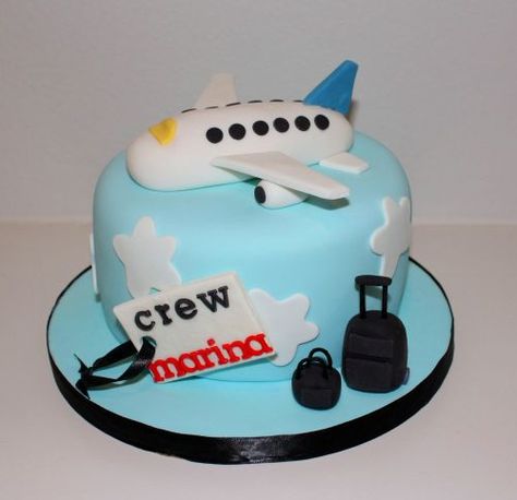 Flight Crew Cake Cabin Crew Cake, Flight Attendant Cake, Plane Cake, Map Cake, Cake Transport, Birthdays Cakes, Farewell Cake, Airplane Cake, Travel In Europe