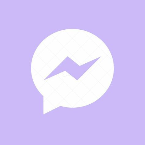 Messenger Icon Aesthetic Purple, Messenger Purple, Icon Design Purple, Purple Ios, Messenger Icon, Icona Ios, Purple Icon, Violet Pastel, Iphone Colors