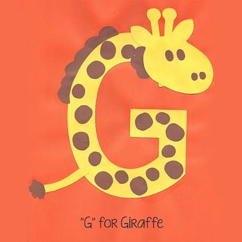 Alphabet Art for letter of the week! G Is For Giraffe, Letter G Crafts, Preschool Letter Crafts, Giraffe Crafts, Alphabet Crafts Preschool, Abc Crafts, Alphabet Letter Crafts, Preschool Art Projects, Arts And Crafts For Adults