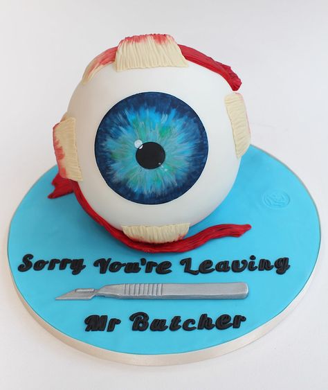 eyeball cake | For a Consultant Ophthalmologist at his leavi… | Flickr Eyeball Cake, Leaving Party, Doctor Cake, Creative Cooking, Cake Tutorial, Dessert Drinks, Anatomy, Promotion, Dessert