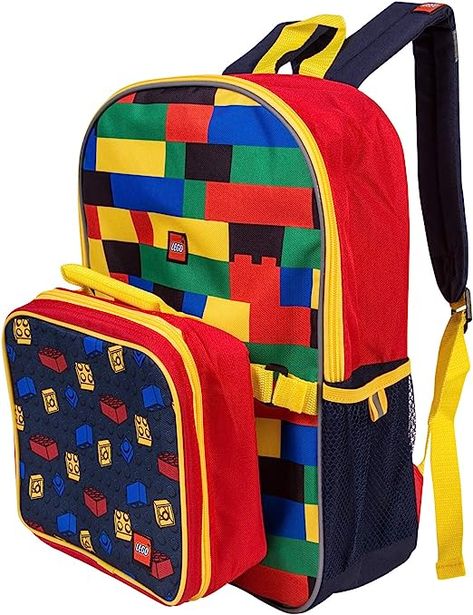 Favorite Characters: Get your back to school backpack featuring your favorite Lego characters. Each backpack has colorful graphics with your Lego looks. Best Value: Each Lego high quality backpack is built to carry all your needs for school. Officially licensed LEGO Product: Officially licensed Lego backpack. It features high-quality graphics that make it the perfect gift for back to school, camp, any accomplishment, Halloween, Christmas or birthday. Lego Backpack, Needs For School, School Camp, Lunch Kit, Backpack Set, Colorful Graphics, Lego Characters, Back To School Backpacks, Buy Lego