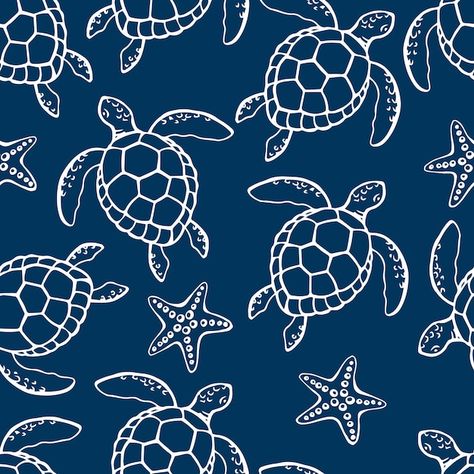 Blue Background Drawing, Sea Turtle Background, Turtle Patterns, Sea Turtle Wallpaper, Turtle Background, Beachy Wallpaper, Sea Turtle Pattern, Life Background, Turtle Wallpaper