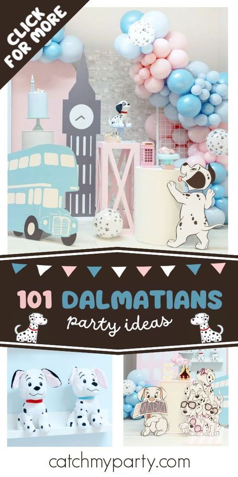 Don't miss this adorable 101 Dalmatians-themed birthday party! The dessert table is fantastic! See more party ideas and share yours at CatchMyParty.com Dalmatian Theme Party Birthday, 101 Dalmatians Party Decorations, 101 Dalmatian Birthday Party, 101 Dalmatians Birthday Party, Dalmatian Birthday Party, 101 Dalmatians Party, 101 Dalmatians Birthday, Vintage Tea Party Birthday, Dalmatian Party