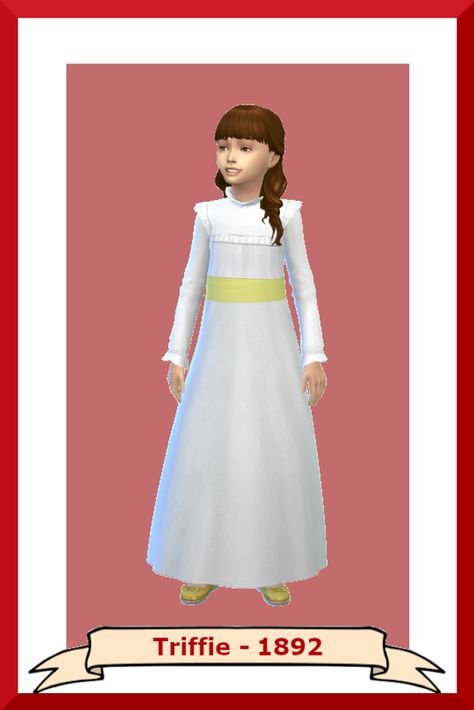 1890 Dress, Medieval Outfit, Life Is Easy, Sims 4 Decades Challenge, Sims 4 Challenges, Sims 4 Family, Sims 4 Children, Sims 4 Mm Cc, Sims 4 Dresses