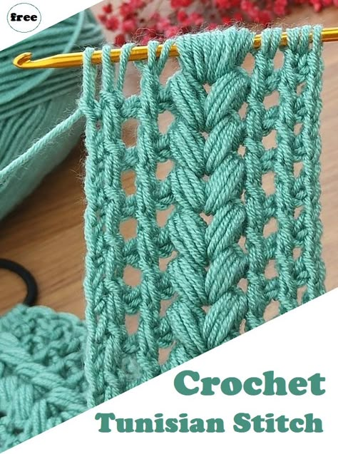 Turkish Crochet Stitch, Tunisian Crochet Motifs, Free Crochet Tunisian Patterns, Tunisian Cable Stitch, Tunisian Scarf Pattern, Tusinian Crochet Stitches, Tunisian Crochet Lace Stitches, Tunisian Lace Stitch, Tunsinian Crochet Stitches